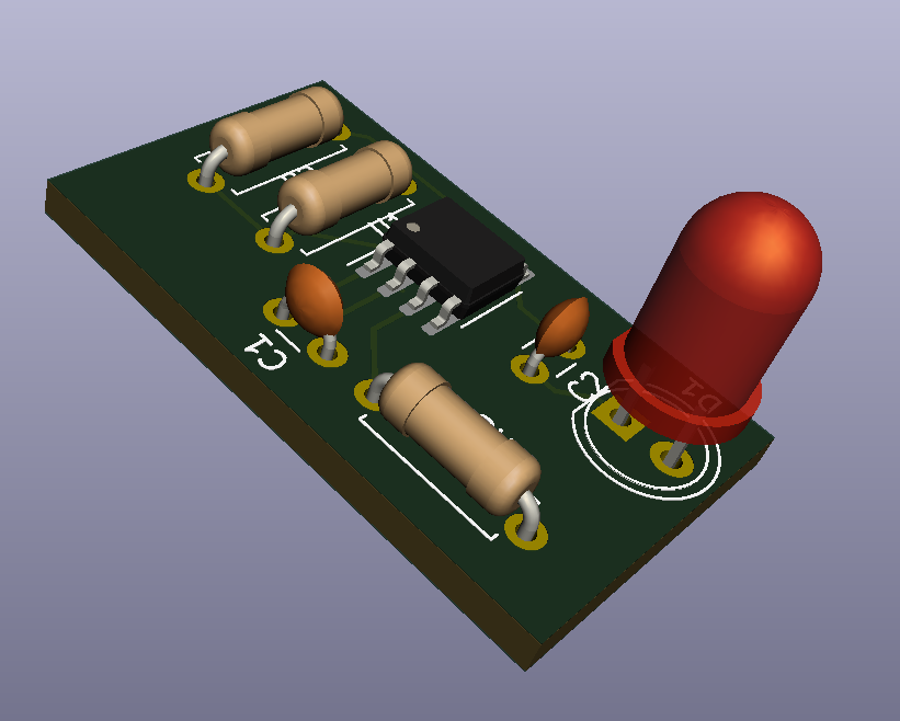 Vista 3D del circuito